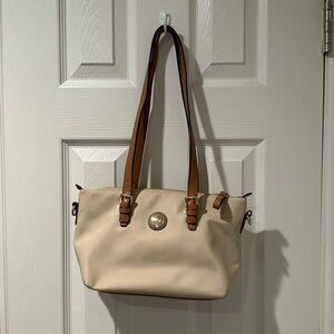 TOMMY HILGER nylon tan bag